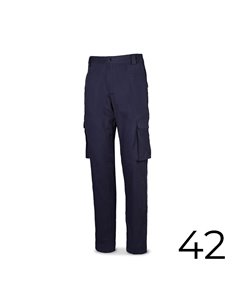 Calça stretch 98% Algodão 2% Elastano 240g Azul Marinho Tamanho 42