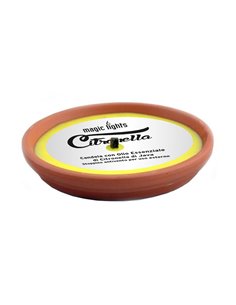 Vela de Citronela em Terracota 14cm Luzes Mágicas