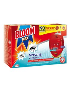 Insect bloom max eléctrico aparato+2 recambios (moscas y mosquitos)