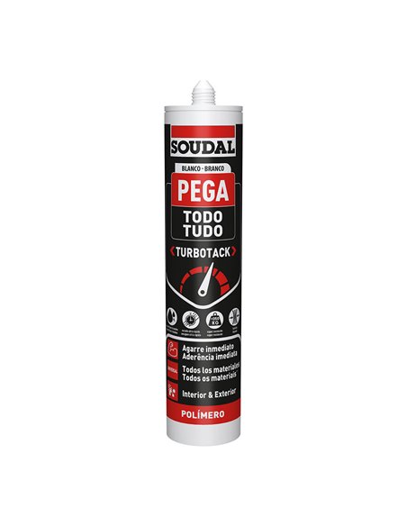 Pega todo turbotack blanco 290ml soudal 160280