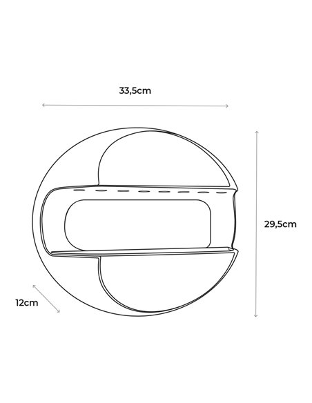 Exterminador de insectos led con placa adhesiva 5w 33,5x12x29,5cm edm