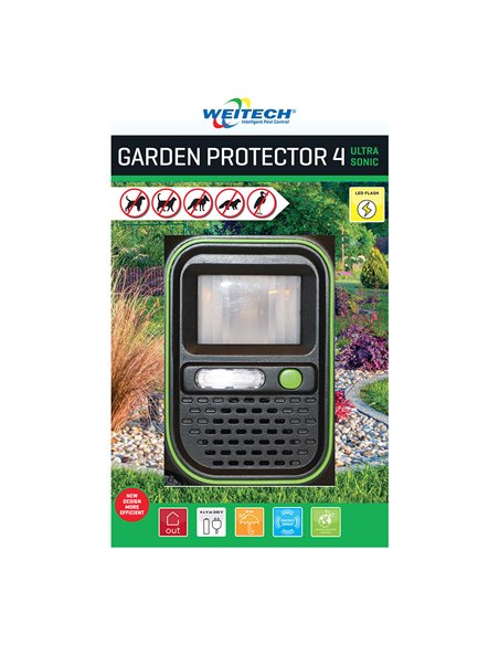 Ahuyentador de animales para exterior con flash weitech