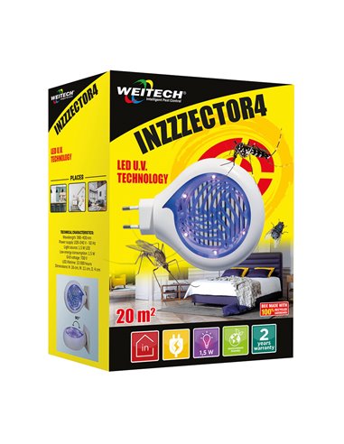Armadilha UV LED INZZECTOR4 Weitech