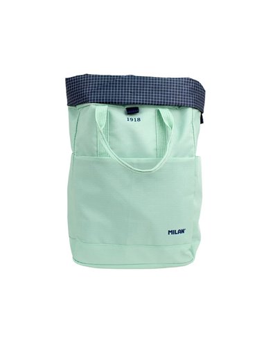 Mochila urbana con cierre superior enrollable 10 l. serie 1918, verde milan