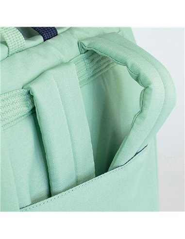 Mochila urbana con cierre superior enrollable 10 l. serie 1918, verde milan