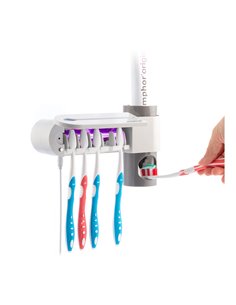Esterilizador uv de cepillos dentales con soporte y dispensador de dentífrico smiluv innovagoods 2