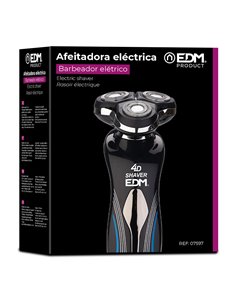 Afeitadora electrica recargable 4,6x4,5x17,6cm edm 2