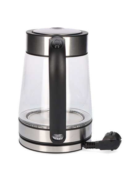 Hervidor de agua de cristal + acero inoxidable 1,7 litros 1850 - 2200w edm