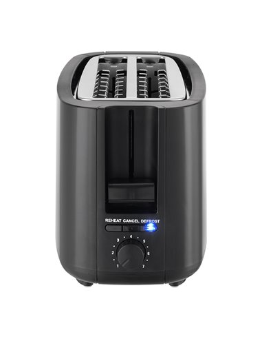 Tostadora de doble ranura 1200-1400w larga black design edm