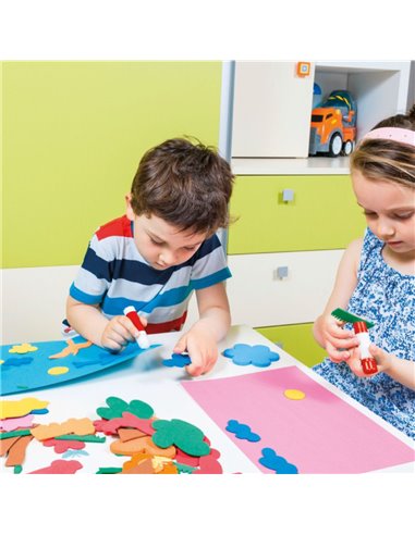 Pack de goma eva multicolor a4 10 hojas apli kids