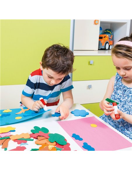 Pacote de Borracha EVA MultiColor A4 10 Folhas Apli Kids
