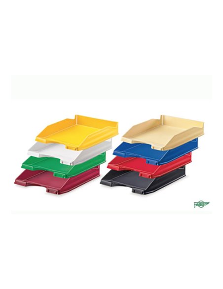 Bandeja sobremesa faibo 93 negro apilable 350x250x65mm