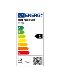 Tubo led t8 12w 1.940lm 6.500k luz fría clase c edm 2
