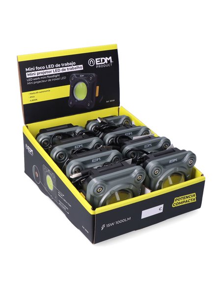 Mini foco led de trabajo 20w 1.000lm cob edm