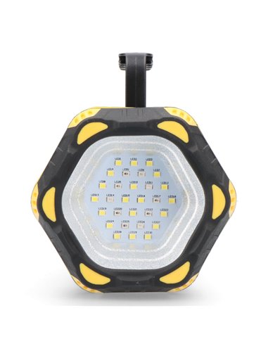 Linterna de mano con led frontal 400lm + lateral 200lm edm