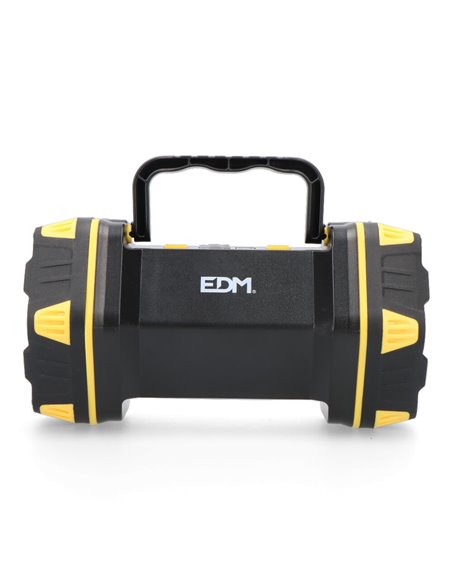 Linterna de mano con led frontal 400lm + lateral 200lm edm