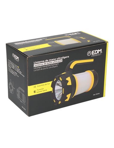 Linterna de mano con led 300lm edm