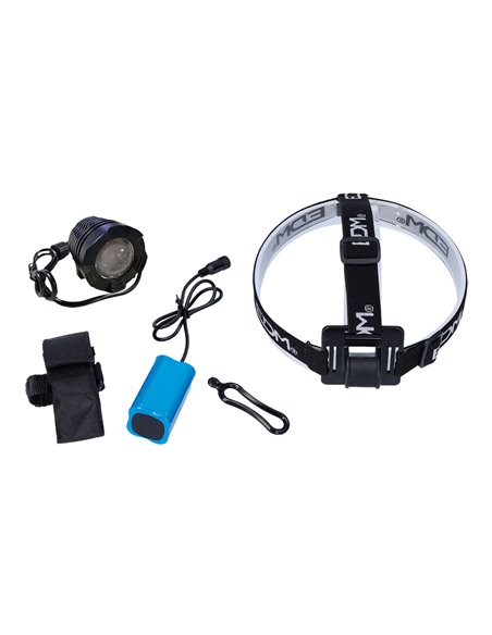 Linterna de bicicleta/frontal de led 180lm edm