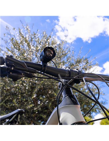 Linterna de bicicleta/frontal de led 180lm edm