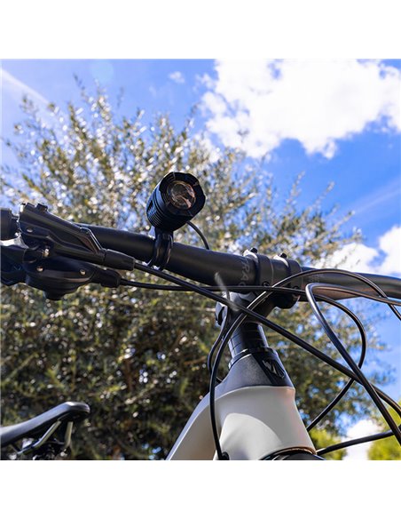 Linterna de bicicleta/frontal de led 180lm edm