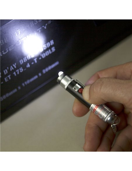 Laserlite potente linterna led con láser rojo homologado tu211k true