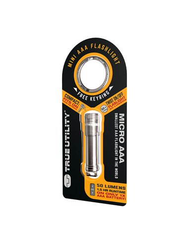 Micro linterna llavero aaa tu312k true