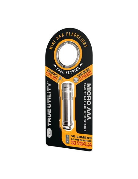 Micro linterna llavero aaa tu312k true