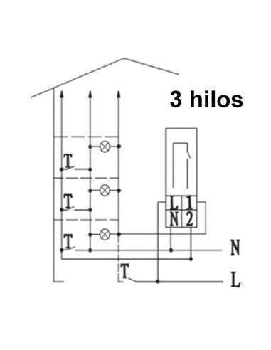 Minutero escalera automatico - 1 modulo din (retractilado) solera ae16/230