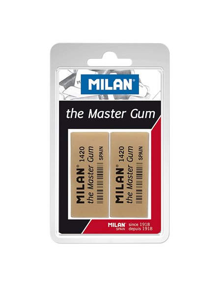 Blister con 2 gomas miga de pan master gum milan