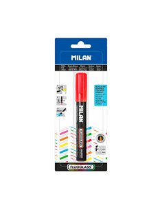 Blister con rotulador rojo fluoglass 2 - 4mm milan 2