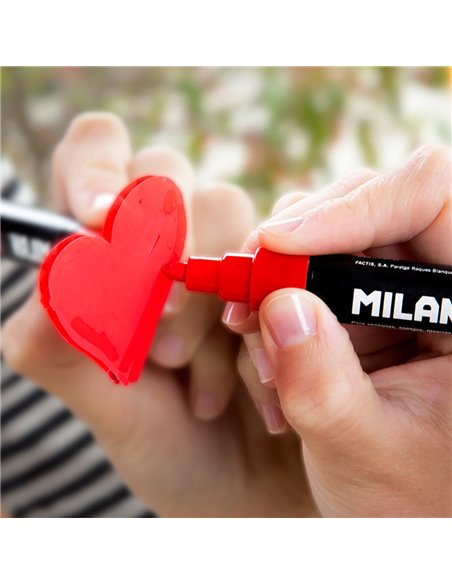 Blister con rotulador rojo fluoglass 2 - 4mm milan