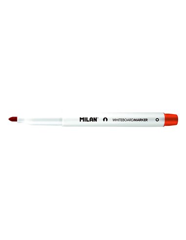 Caja de 12 rotuladores rojos ø3,7mm para pizarra blanca milan