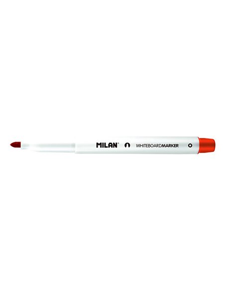Caja de 12 rotuladores rojos ø3,7mm para pizarra blanca milan