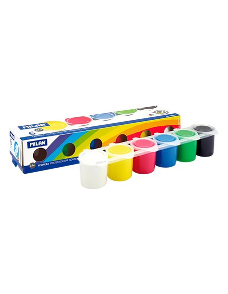Estojo Tempera 25ml com 6 Cores Milan