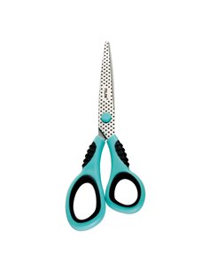 Blister con tijeras de oficina azul 20,5cm milan 2