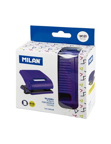 Taladro para papel azul milan