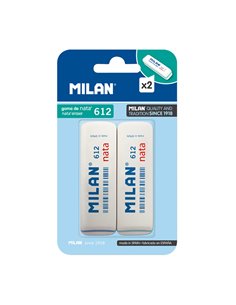 Blister con 2 gomas de borrar de nata 612 milan 2