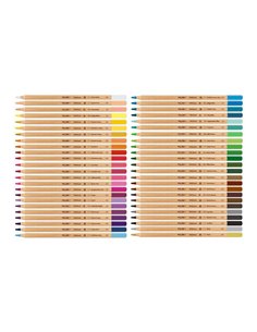 Caja metálica con 48 lápices de colores mina gruesa ø3,5mm hexagonales milan 2