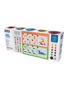 Caja con 10 frascos de 85g básico soft dough milan 2