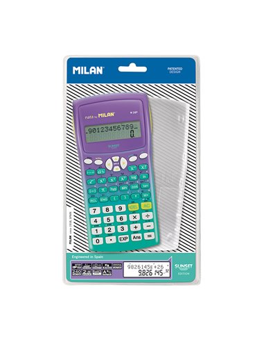 Blíster calculadora científica m240 sunset verde milan