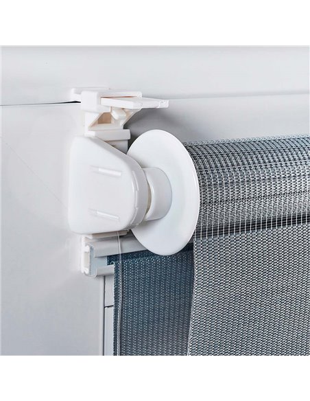 Estor enrollable clip&fix noche&dia blanco 150x180cm