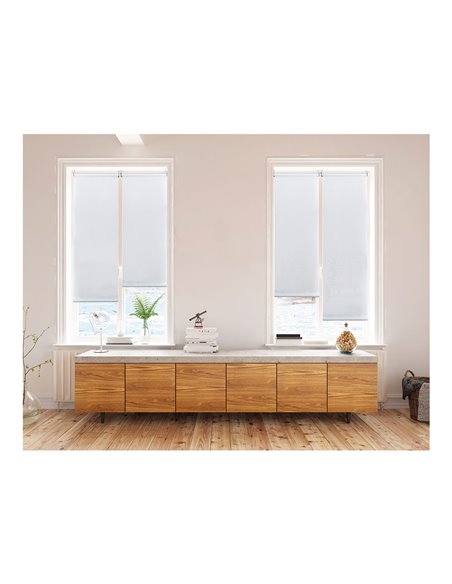 Estor enrollable clip&fix 150x180cm blanco nieve stor planet