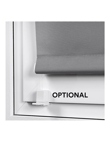 Estor enrollable clip & fix 120x180cm gris asfalto stor planet