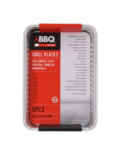 Pack de 5 bandejas desechables para barbacoa 2