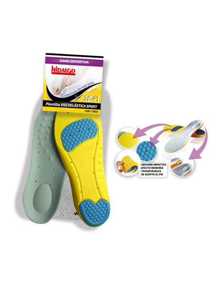 Palmilha para calçado Viscoesport T: 38-41 Hidalgo