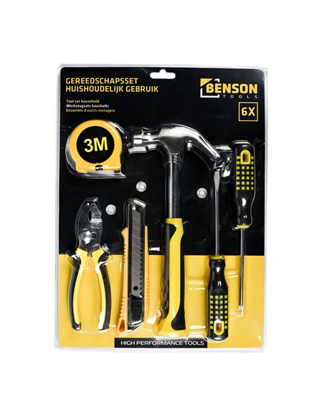 Set herramientas 6 unid. benson