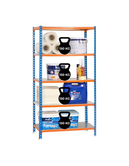 Estante metálica sem parafusos SimoClick Plus 5/500 Simon Rack