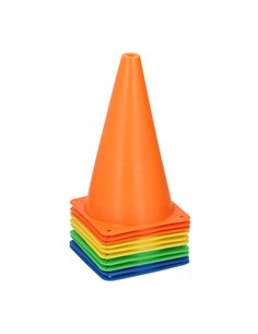 Pack 10 conos de entrenamiento de plastico ø14x23,5cm 2