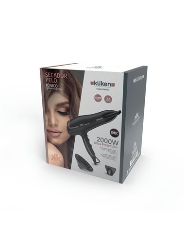 Sèche-cheveux ionique professionnel Küken noir 2000w