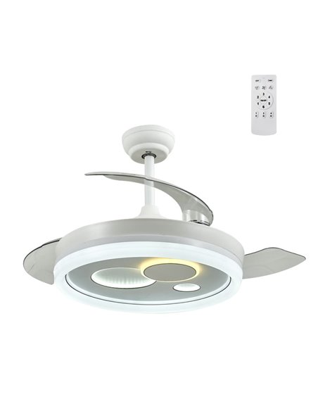 Ventilador LED con aspas retráctiles Naira 78W 5900Lm CCT